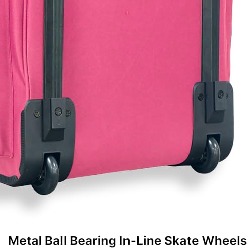 Olympia U.S.A. 33 inch Jumbo Size 8 Pockets Wheeled Rolling Duffel Bag Water Resistant Luggage Lightweight Travel Suitcase with Retractable Handle