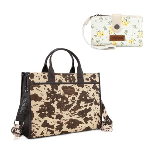 Wrangler Laptop Work Tote and Flower Wallet Small