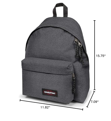 EASTPAK Padded Pak'R – 24L Iconic Backpack with Front Pocket, Water-Resistant Fabric, Vegan Materials & Adjustable Straps, Black Denim