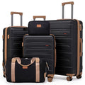 Cobens Luggage Sets 5 Piece Durable Suitcase Set with Spinner Wheels, Hard Shell Carry on Luggage with TSA Lock, Large Checked Travel Suitcases for Men and Women