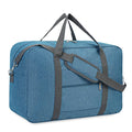 For Spirit Airlines Personal Item Bag 18x14x8 Foldable Travel Duffel Bag Tote Foldie Duffle Carry on Luggage for Women and Men 30L (Navy Blue (With Shoulder Strap))