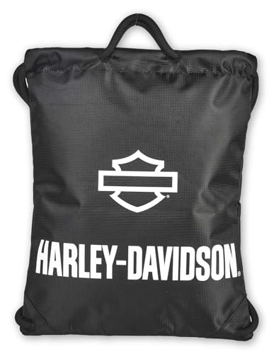 Harley-Davidson Rugged High-Density Polyester Quick-Draw Backpack Black & White