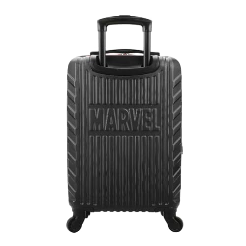 Bioworld Marvel Spider-Man Spider Logo Black 22" 4-Wheel Rolling Luggage