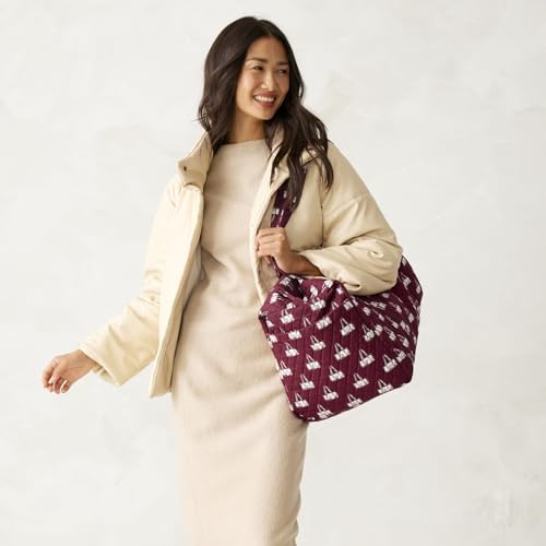 Vera Bradley Women's Premium Cotton Large Original Duffel Bag, Duffel Mosaic, One Size