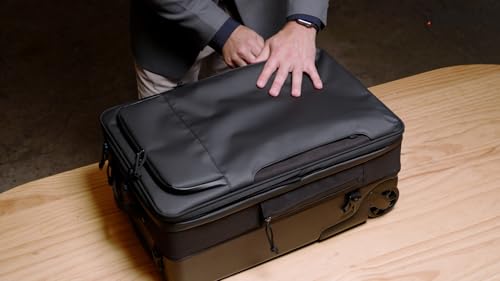 Taskin Aviator | Upright 2 Wheel Expandable Carry on Luggage | Carry On 22-Inch | Detachable Device Sleeve | Airline Approved Dimensions