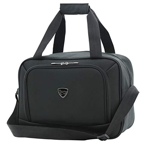 Travelers Club Chicago Hardside Expandable Spinner Luggage, Black, 3 Piece Set