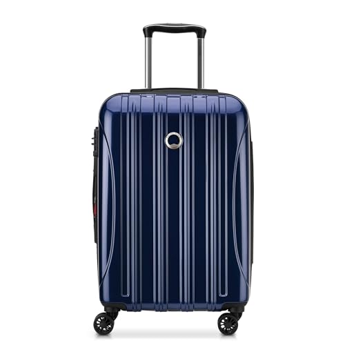 DELSEY PARIS Helium Aero Hardside Expandable Luggage with Spinner Wheels, Blue Cobalt, Carry-On Plus 21 Inch