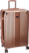 Kenneth Cole REACTION Renegade Luggage Expandable 8-Wheel Spinner Lightweight Hardside Suitcase, Rose Gold, 28-Inch Checked