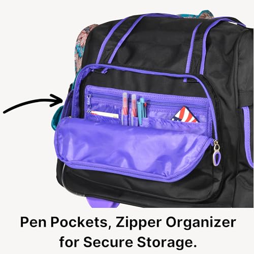 Olympia U.S.A. Deluxe Lightweight Rolling Overnighter Case Overnight Laptop Bag Weekender Travel Carry-On Suitcase Luggage with Wheels and Adjustable Push-Down Handle