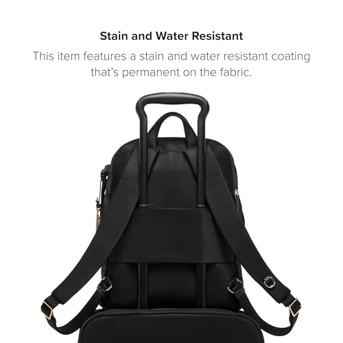 TUMI - Voyageur Halsey Backpack - Travel Backpack - For Business, Fashion, Commute - Holds Up to 14" Screens - Black & Gold