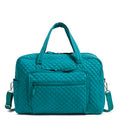 Vera Bradley Women's Cotton Weekender Travel Bag, Forever Green - Recycled Cotton, One Size