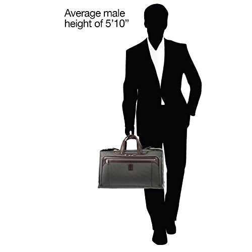 Travelpro Platinum Elite Tri-Fold Carry-On Garment Bag, Men and Women, Vintage Grey, 20-Inch