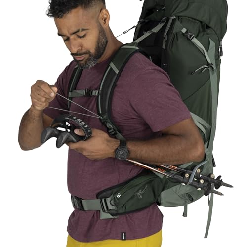 Osprey Talon 44L Men's Lightweight Hiking Backpack - Daypack for Travel & Camping, Black/Coal Grey, L/XL