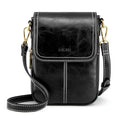 S-ZONE Vegan Leather Small Crossbody Bags for Women Trendy Cell Phone Purses Womens Wallet with Adjustable Strap Card Slots