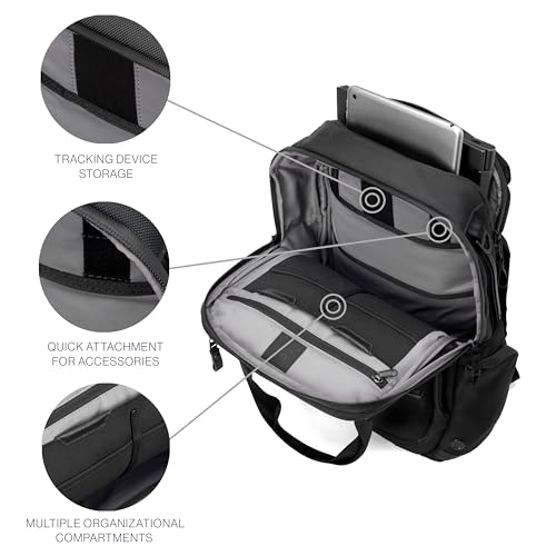 Travelpro Altitude Medium Expandable Travel Laptop Backpack 25-30L, 16 Inch Laptop, Water Resistant, Work, Business, Men and Women, Jet Black