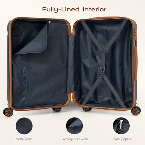Cosbarn Luggage Sets 5 Piece Suitcases with Wheels