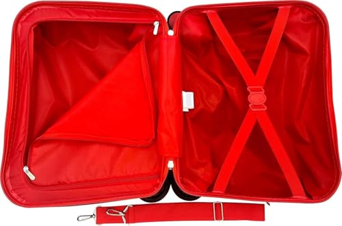 Fast Forward Ride-On 18" Suitcase For Kids/Tow-Along Toddler Carry-On Luggage With Wheels (Cars II)