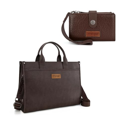 Wrangler Laptop Work Tote and Small Wallet Women