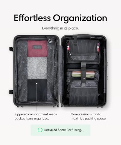 Solgaard Check-In Original Suitcase - Hardside 24.8" Travel Luggage (Jade)