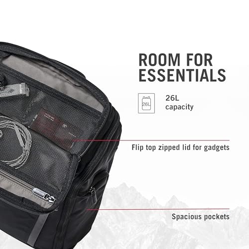 Victorinox Altmont Professional Fliptop Laptop Backpack - Tablet & Laptop Bag for Travel Accessories - Computer Backpack Includes Sleek Organizer - 26 Liters, Black
