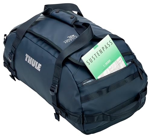 Thule Chasm 40L Duffel, Easy to Pack, Converts to Backpack, Internal mesh Pockets, Lockable Zippers, Recycled Materials