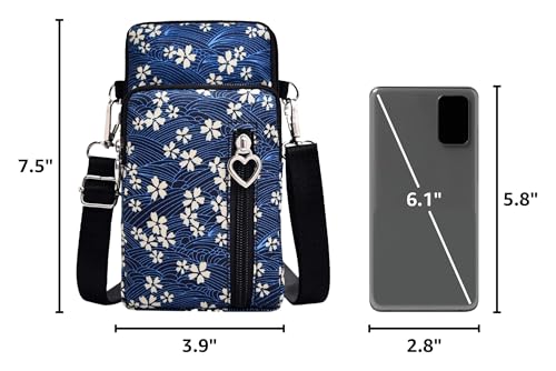 BIAOTIE Lightweight Small Crossbody bags Cell Phone Purses Travel Pouch Shoulder Bag for Women (D-09)
