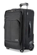Ricardo Beverly Hills Flight Essentials Softside Expandable Carry-On Travel Luggage with Wheels, Durable Ballistic Nylon Fabric, Water and Stain Resistant, Men and Women, 22-Inch (Black)