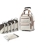 LUGGEX Underseat Carry On Luggage and 6 Set Packing Cubes Bundle – Travel Essentials