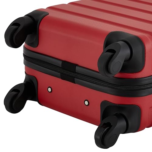 Wrangler 22" Hardside Spinner Carry-On Luggage, Salsa Red