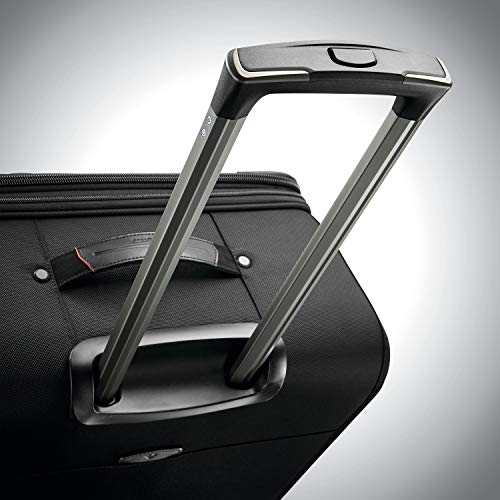 Samsonite Pro Travel Softside Expandable Luggage with Spinner Wheels, Black, Checked-Large 29-Inch