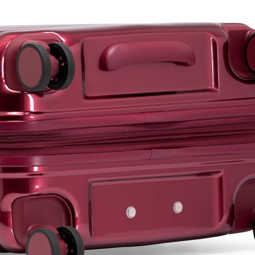 Traveler's Choice Edinburgh II Hardside Spinner Luggage, TSA Lock, Red, 21" Carry-on