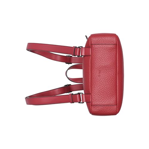 Calvin Klein Reyna Novelty Key Item Flap Backpack, Cranberry, One Size