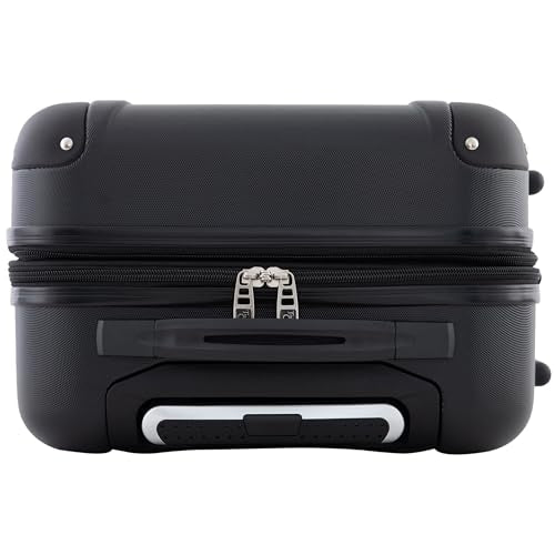 Travelers Club Chicago Hardside Expandable Spinner Luggage, Black, 22" Carry-On