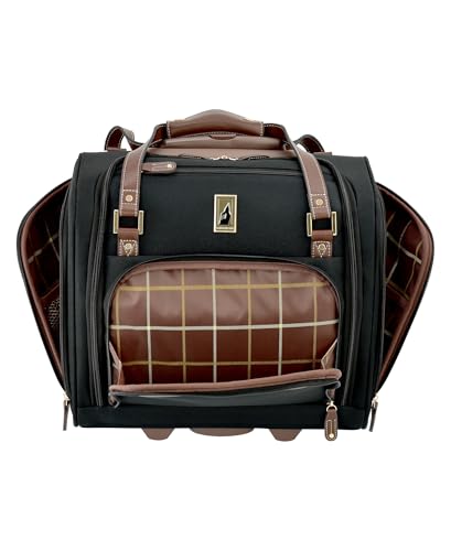 London Fog Nottingham 15 Inch Under the Seat Bag, Black Chestnut