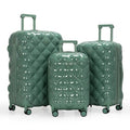 kensie Alluring 3 Piece Luggage Set, Basil