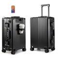 MYER Hard Shell Carry On Luggage 22x14x9 Airline Approved,20 Inch Aluminum Luggage with 100% 3-Layer PC,Carry On Suitcases with Wheels,Cup Holder and USB Port