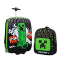 Bioworld Minecraft Creeper 2-Pack Carry On Luggage Set