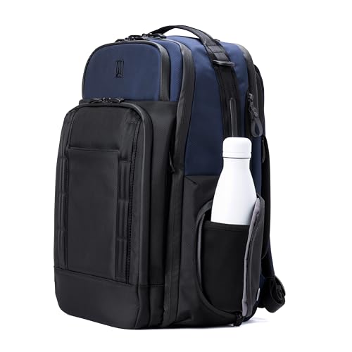 Travelpro Altitude Large Expandable Travel Laptop Backpack 30-36L, 16 Inch Laptop, Water Resistant, Work, Business, Men and Women, Aviator Navy