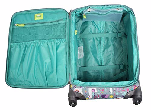 Lily Bloom Luggage 24" Expandable Design Pattern Suitcase With Spinner Wheels For Woman (24in, Llama Mama)