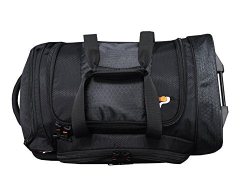 Pathfinder Gear 22 Inch Rolling Drop Bottom Duffel, Black, One Size
