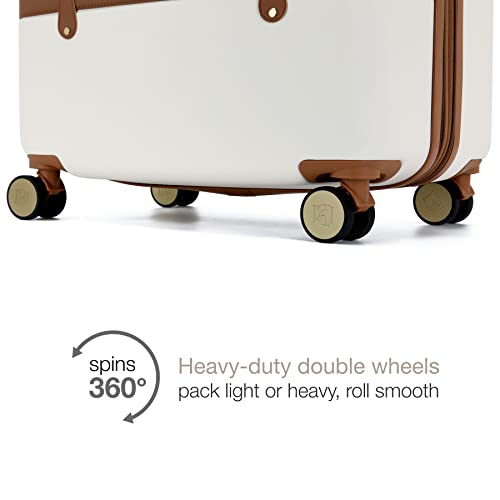 Badgley Mischka Grace 3 Piece Expandable Retro Luggage Set, 3 Piece Set