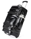 BAGSMART Rolling Duffle Bag with Wheels, Travel Duffel Luggage Bag for Men, Water Repellent Heavy Duty for Travel Camp, Black, Large, 70L