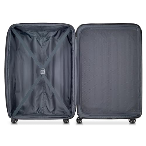DELSEY PARIS Helium Aero Hardside Expandable Luggage with Spinner Wheels, Brick Red, Checked-Large 28 Inch