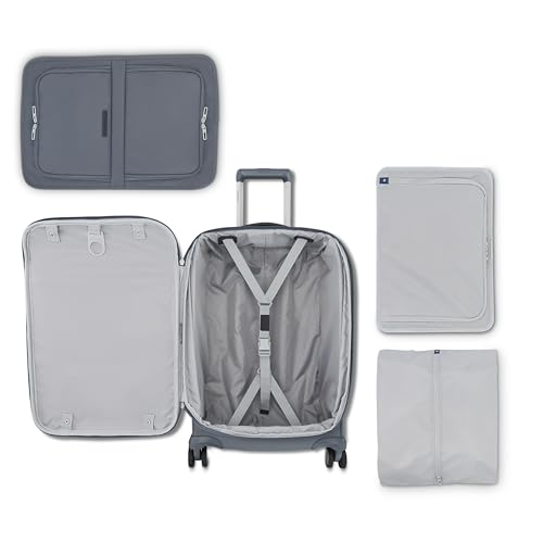 Samsonite Elevation Plus 22-Inch Carry-On - Expandable Softside Spinner Luggage - Slate