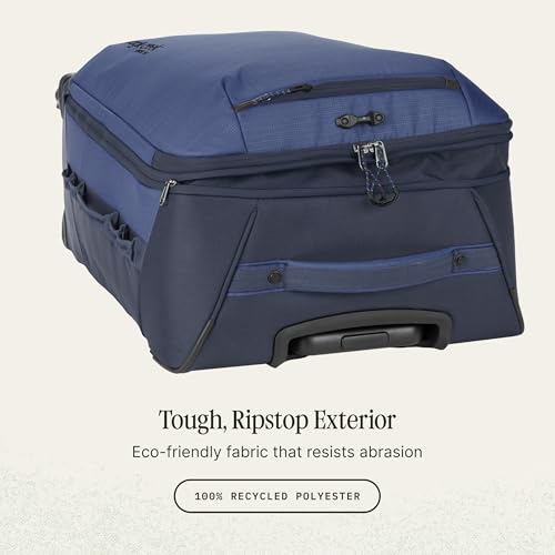 Eagle Creek Expanse 4-Wheel 30" Luggage – Durable Checked Spinner Suitcase with Expandable Capacity – Rugged Fabric, Lockable Zippers & Grab Handles – Travel-Ready – Pilot Blue