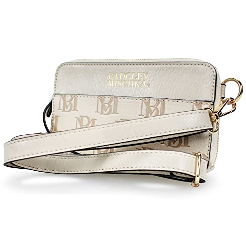 Badgley Mischka Madalyn Vegan Leather Pouch Belt Bag (Champagne)
