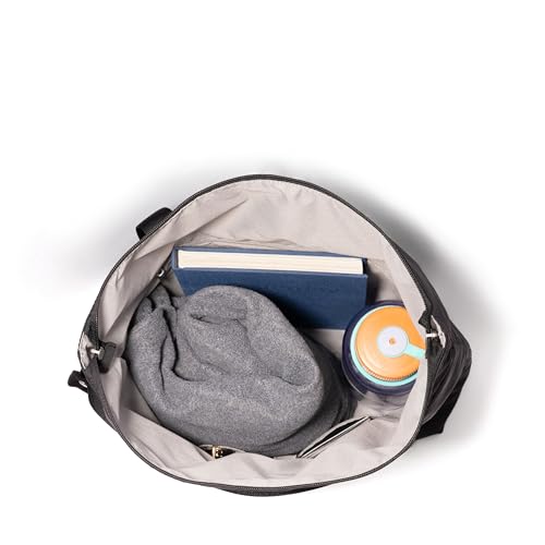 Baggallini Swift Tote Bag for Women - Lightweight 12x16" Nylon Zipped Travel Carry On Bag w/Luggage Sleeve