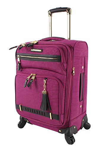 Steve Madden Designer Luggage Collection - 3 Piece Softside Expandable Lightweight Spinner Suitcase Set - Travel Set Includes an Under Seat Bag, 20-Inch Carry on and 28-Inch Checked Suitcase,