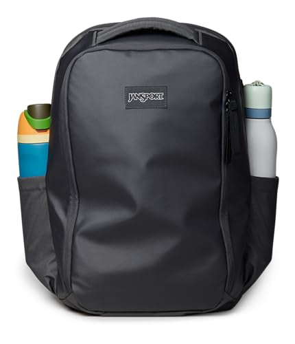 JanSport Good Latitude Travel Pack 30L – Water-Resistant Carry On Backpack – 16 Inch Padded Laptop Sleeve & Luggage Strap Weekender Bag, Smokey Grit