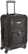 Rockland Pasadena Expandable Spinner Carry-on 19", Black